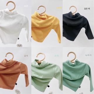 Áo len tăm, len gân cổ 3cm giữ nhiệt dành cho bé trai bé gái (có ảnh thật)
