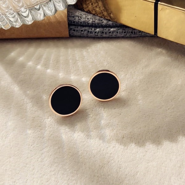 1 cặp - Bông tai unisex titan nhiều size không đen không rỉ