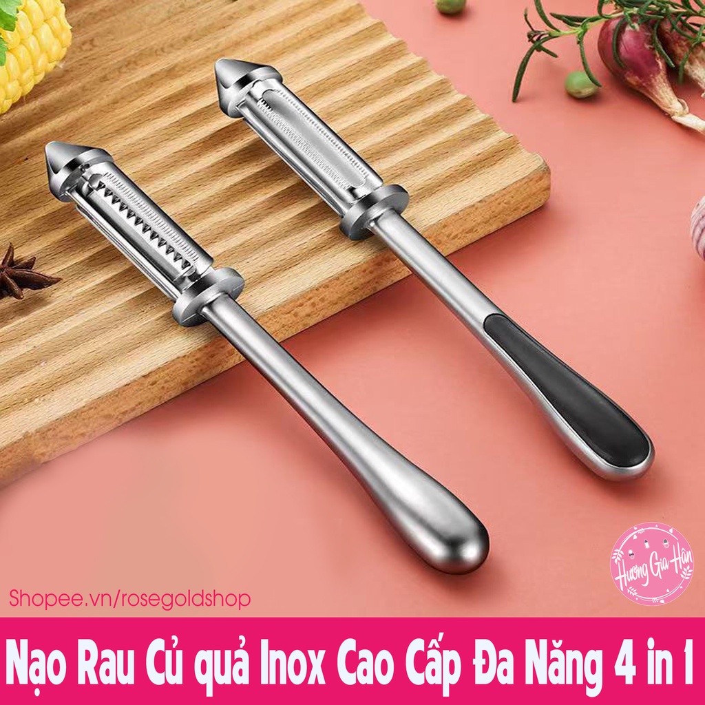 Nạo Rau Củ quả Inox Cao Cấp Đa Năng 4 in 1