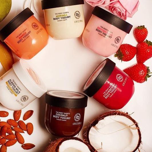 THE BODY SHOP Most (Hàng Mới Về) Sữa Chua Etk-655 200ml: Strawberry / Moringa / Mango / Anh Quốc / Almon