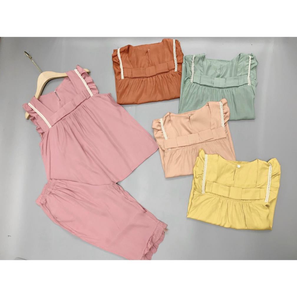 Bộ Đồ Pijama Cộc Tay- Bộ Đồ Mặc Nhà-Vải Đũi Thái Họa Tiết Mát Lịm [Hàng Loại 1 Siêu Đẹp ] | BigBuy360 - bigbuy360.vn