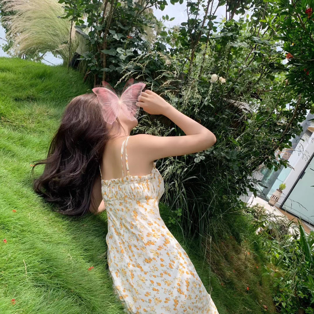 Đầm Hoa Hai Dây Eo Cao Duyên Dáng Thời Trang Mùa Hè 2021 | BigBuy360 - bigbuy360.vn