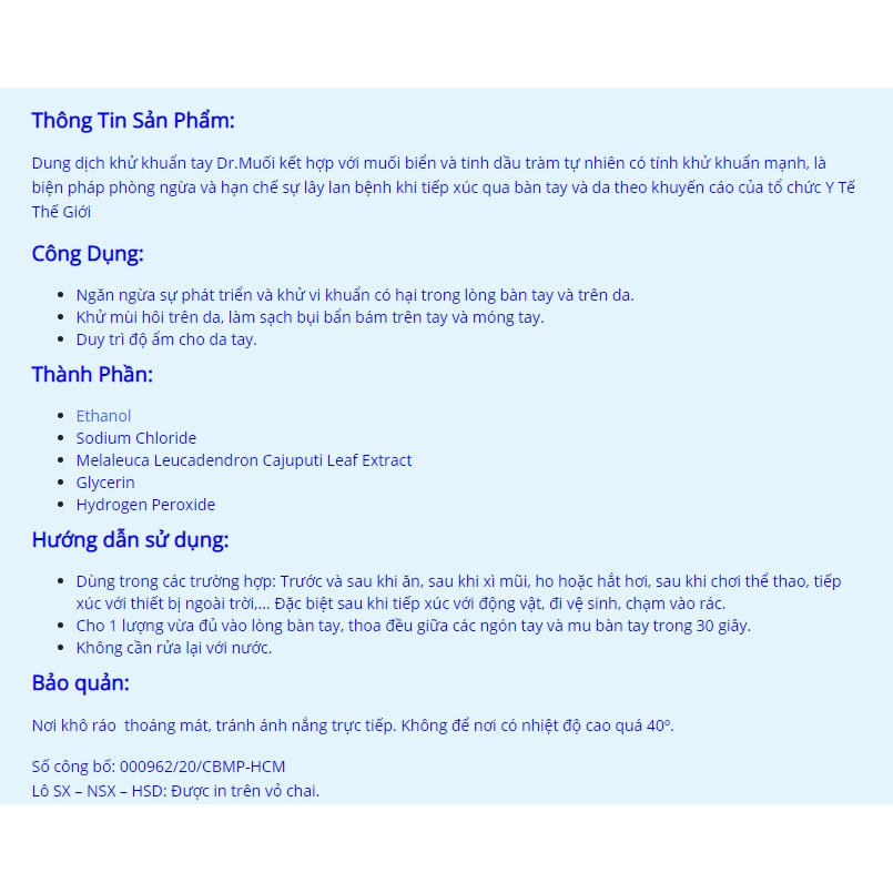 Bộ 2 Chai Xịt Khoáng Muối Biển Dr. Muối (185Ml/Chai) - Hoàn toàn từ thiên nhiên | BigBuy360 - bigbuy360.vn