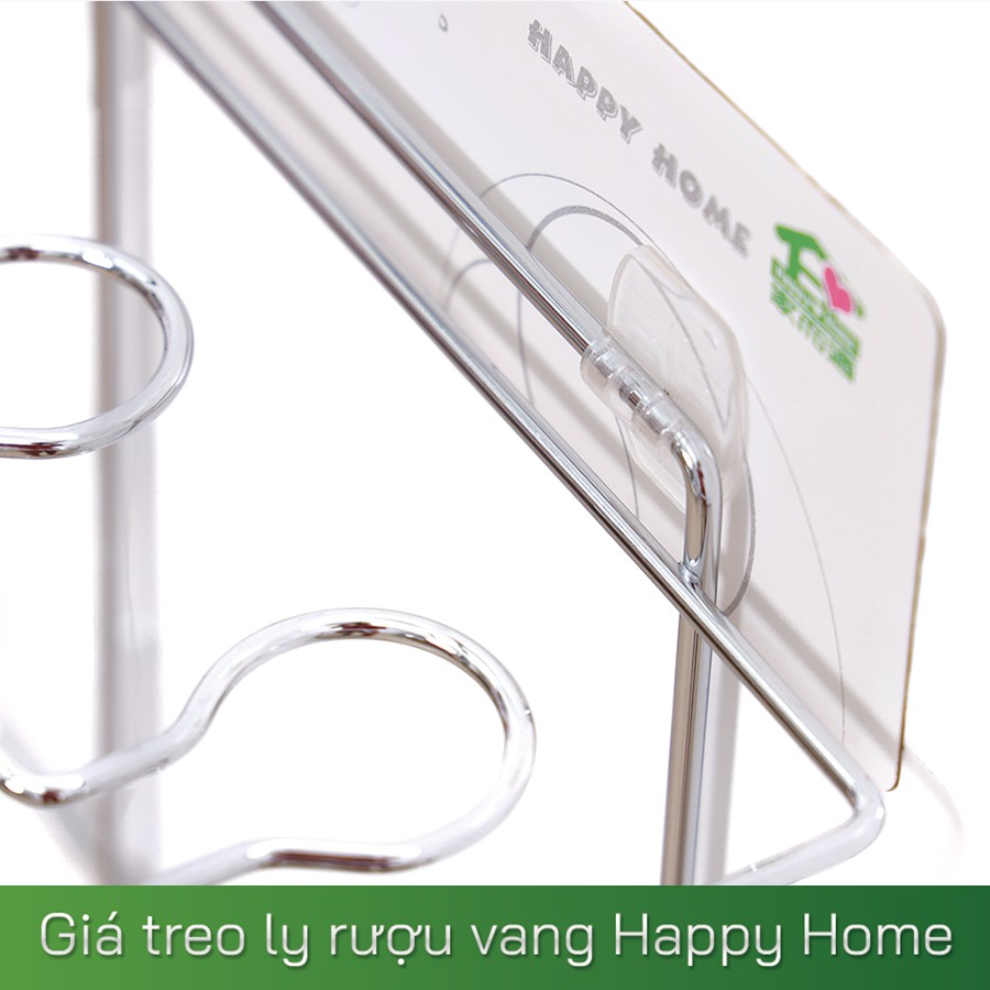 Giá treo ly rượu vang Happy Home