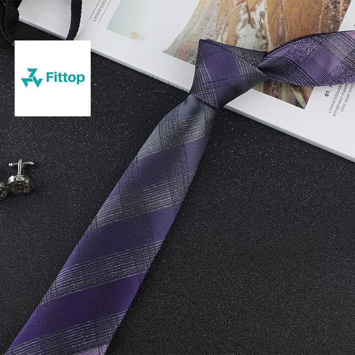 Cà Vạt Nam Cao Cấp  7cm FITTOP CAVAT-196
