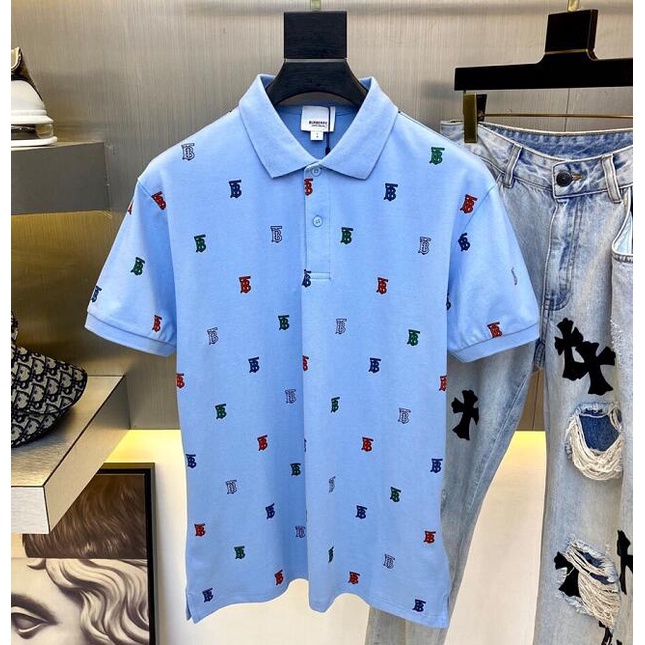 Mới Áo Thun Tay Ngắn Chất Cotton Hoạ Tiết Thêu Cho Nam Và Nữ