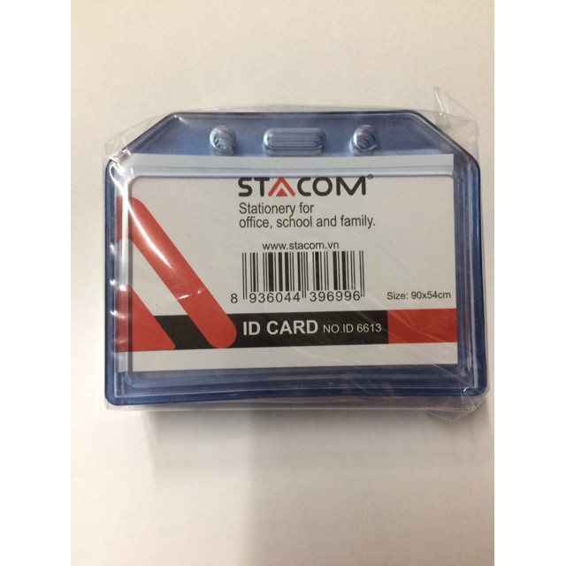Mặt thẻ ngang nhựa dẻo dày Stacom 6613 (5 chiếc/ tập)