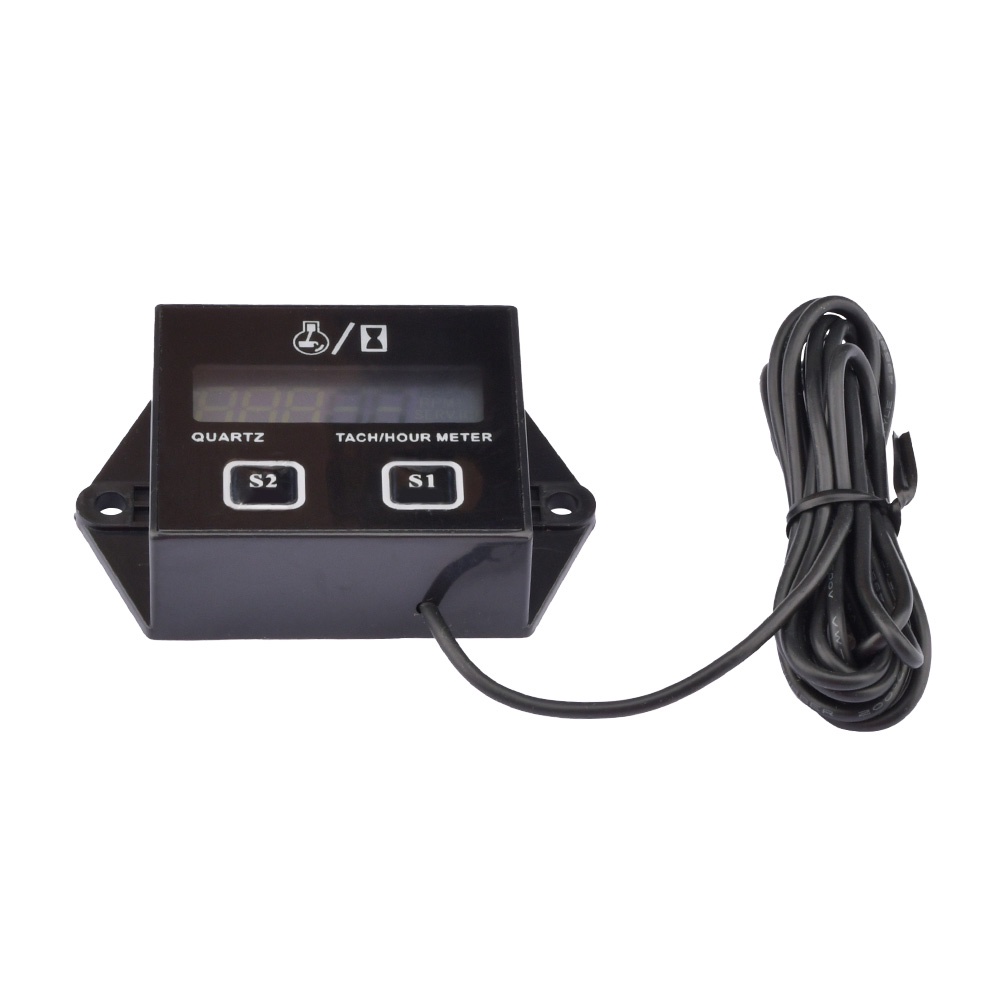Đồng hồ đo tốc độ RPM PCBFUN màn hình LCD cho động cơ xe máy/tàu thuyền