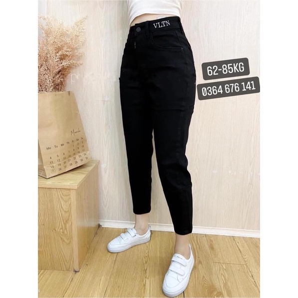 Quần baggy nữ, quần jean nữ bigsize 62-90kg vải co giãn 4 chiều