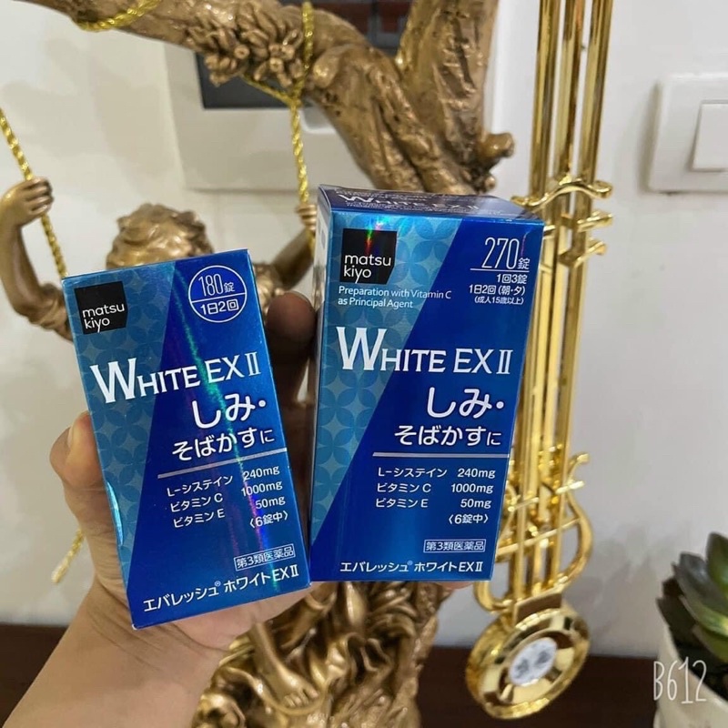 [Hàng_Nhật] Viên uống Skin White EX ll 270 viên trắng da, mờ thâm nám Nhật Bản