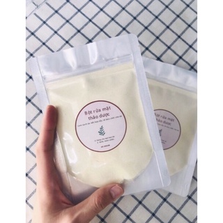 Bột Rửa Mặt Thảo Dược,Kiềm Dầu 50gram, Handmade