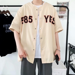 Áo Sơ Mi Ngắn Tay Form Rộng Phong Cách Hàn Quốc Dành Cho Nam