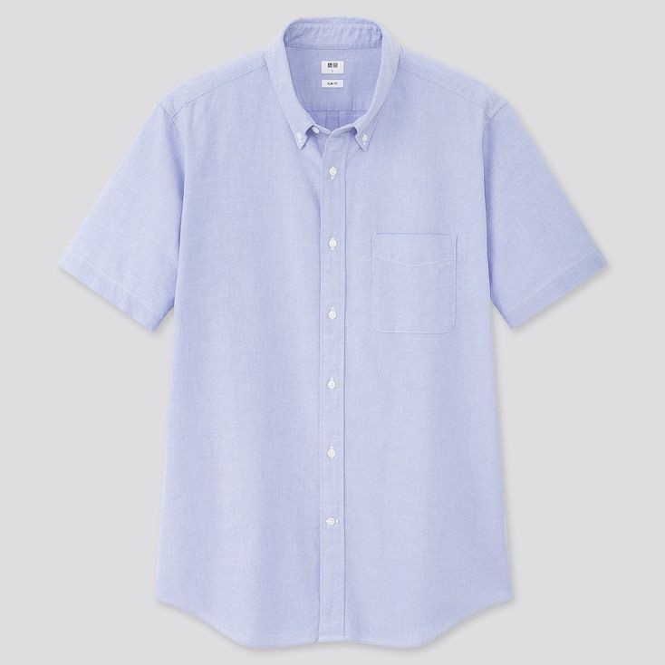 Áo sơ mi nam ngắn tay cotton oxford xuất xịn