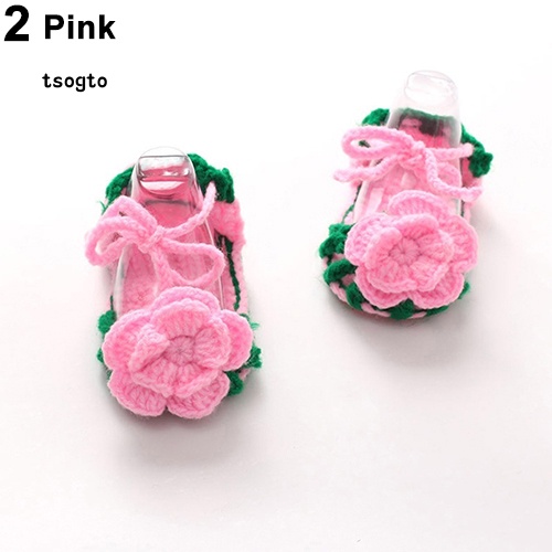 Giày Cotton Đan Len Dễ Thương Cho Bé Gái Sơ Sinh