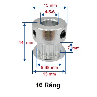 Puly GT2, Bánh Răng GT2