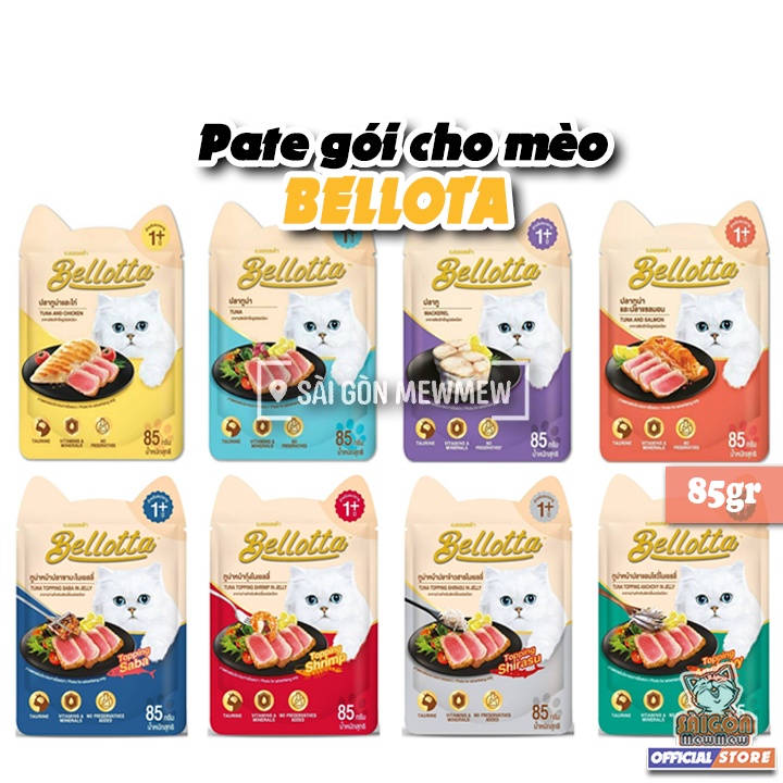 Pate BELLOTA cho mèo gói 85gr
