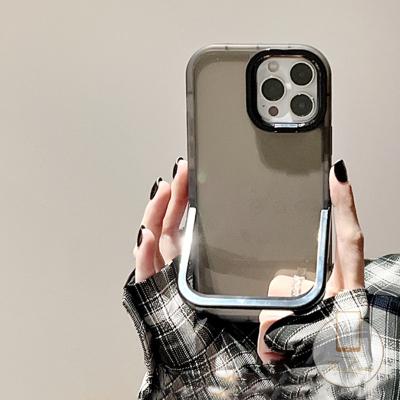 Ốp Điện Thoại TPU Mềm Chống Vỡ Màu Dạ Quang 2 Trong 1 Có Giá Đỡ Cho IPhone 11 13 12 Pro MAX 7Plus 8Plus XR X XS MAX