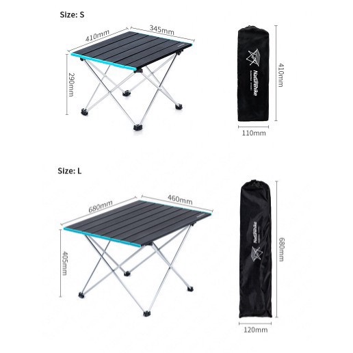 Bàn nhôm gấp gọn siêu nhẹ NATUREHIKE NH19Z008-Z | BigBuy360 - bigbuy360.vn