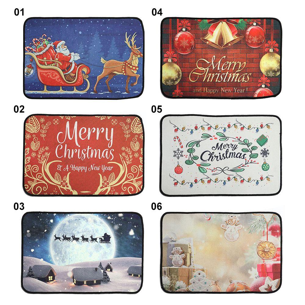 Thảm lót cửa chùi chân Thấm Hút Tốt Phong Cách Giáng Sinh Mới Cho Nhà Bếp / Phòng Tắm