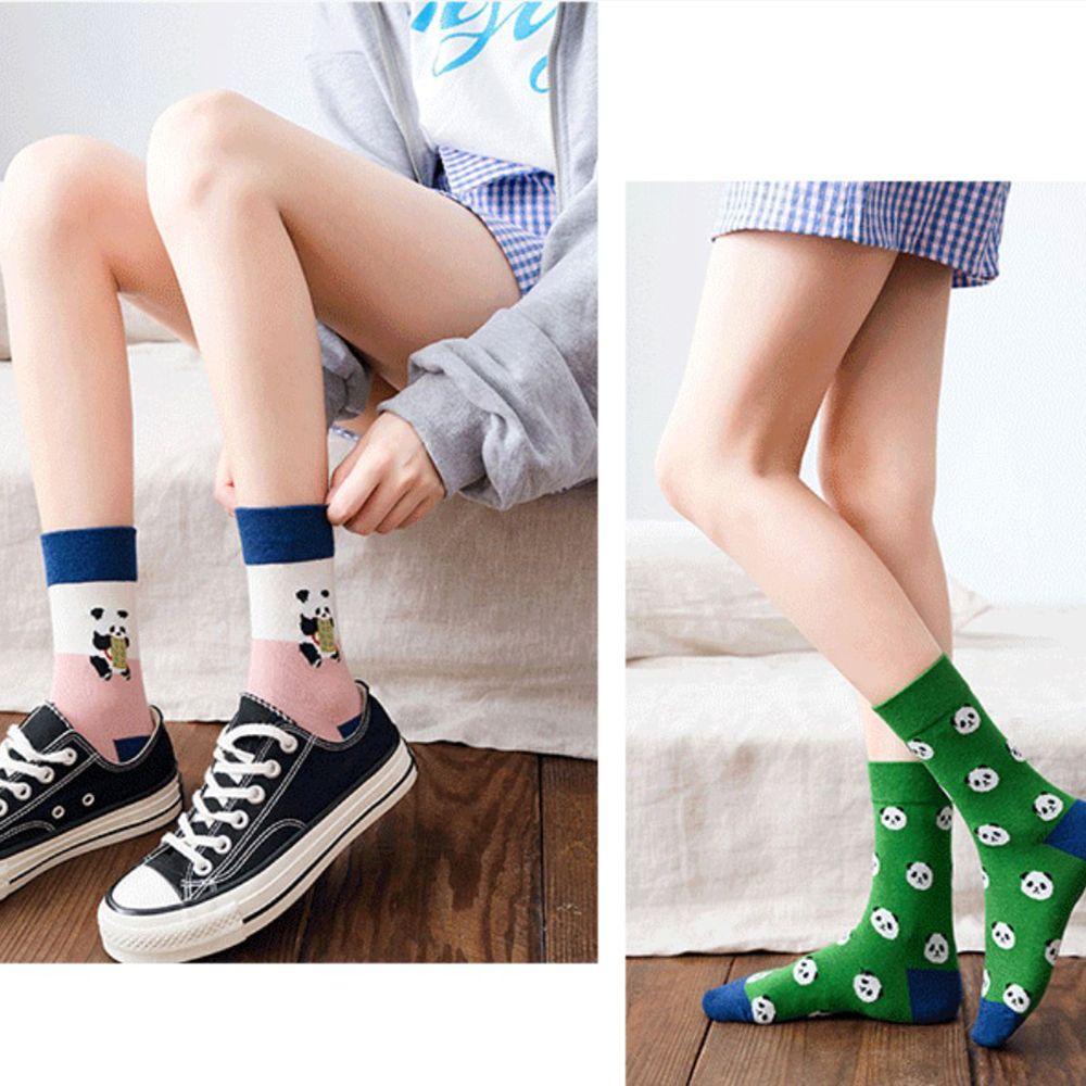 Vớ Thể Thao Mềm Mại Hình Gấu Trúc Dễ Thương Cho Nữ