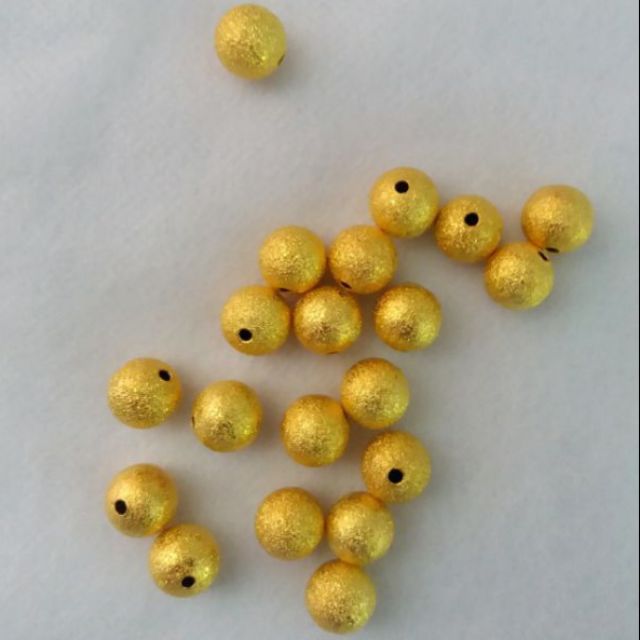 20 viên bi vàng 6mm ( xỏ chuỗi vòng đá )
