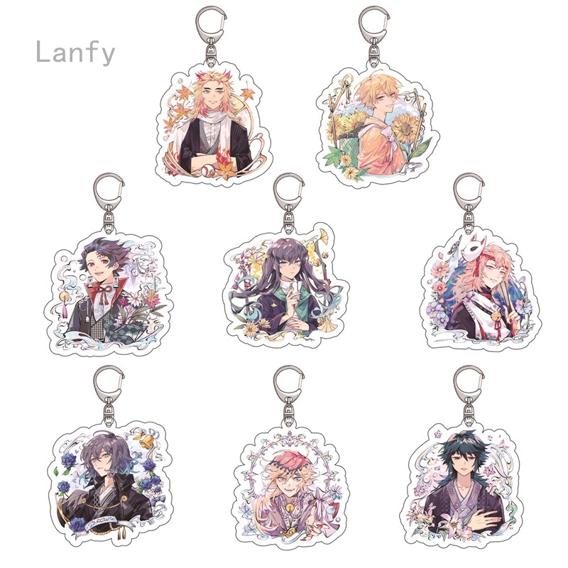 Móc khóa acrylic hình nhân vật Tanjiro Zenyi phim Demon Slayer