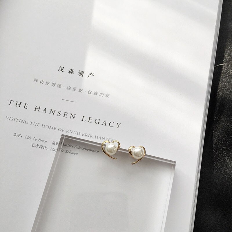 Khuyên Tai Nữ Trang Dáng Dài Tạo Hình Trái Tim