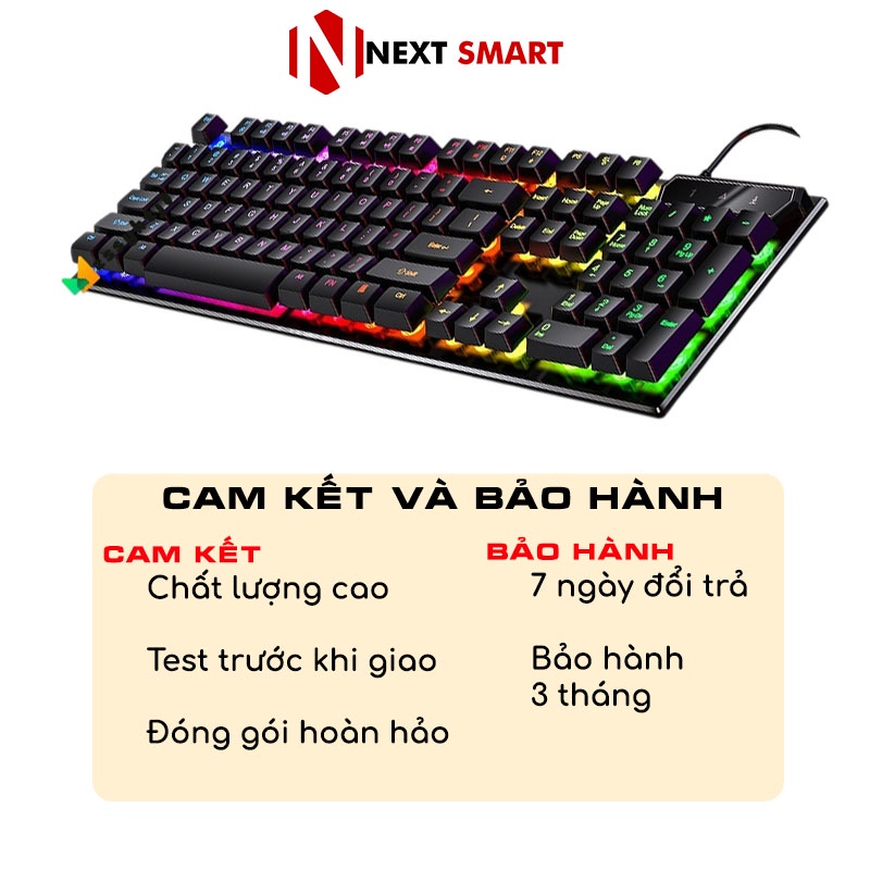 Bàn phím chơi game led NEXT SMART K4  - Bàn phím gaming chống nước