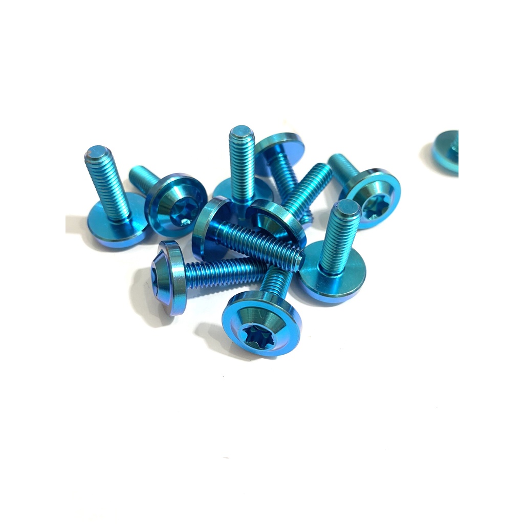 Ốc Titanium GR5 màu Xanh Lục Bảo Cho các dong xe wave dream Đủ size