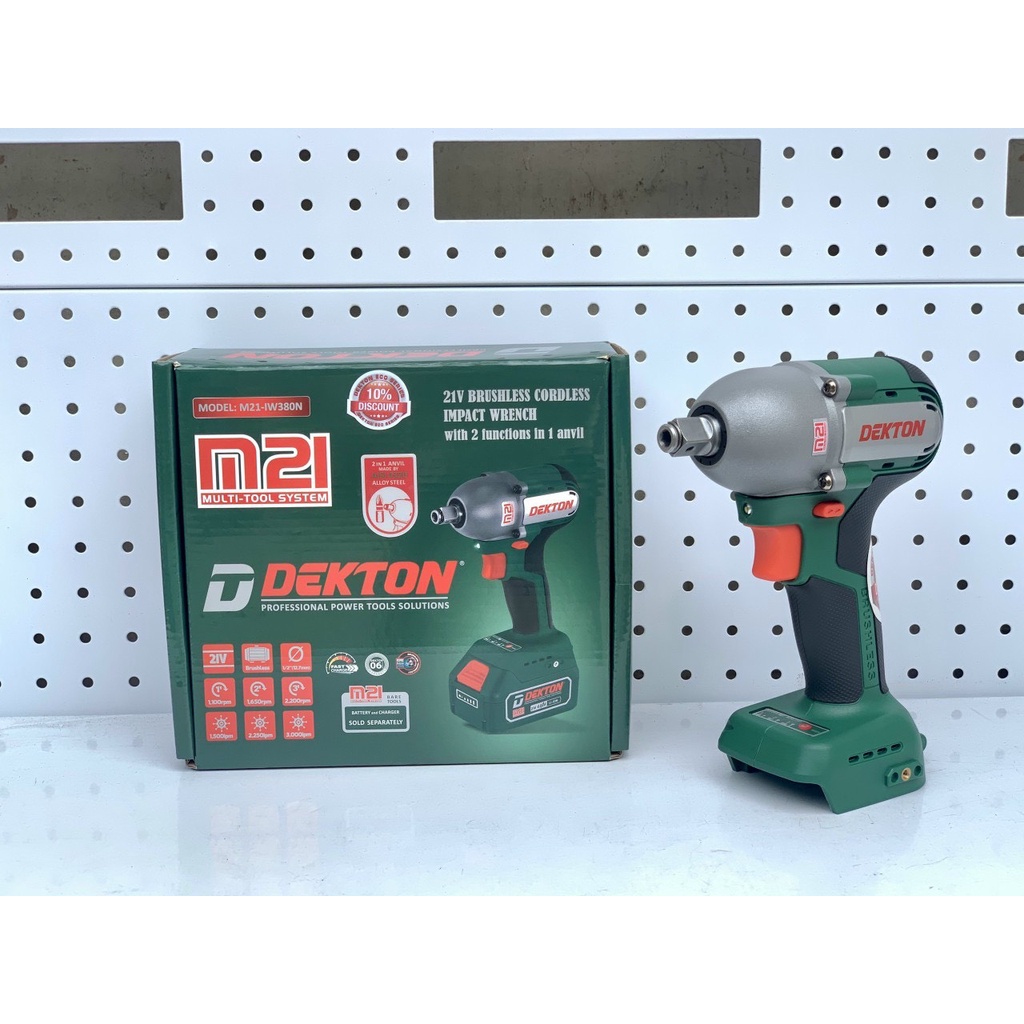 Máy Siết Bulong Dekton 2in1 Eco Series 380N.m / M21-IW380N / Motor Brushless / Chân Pin Phổ Thông Makita