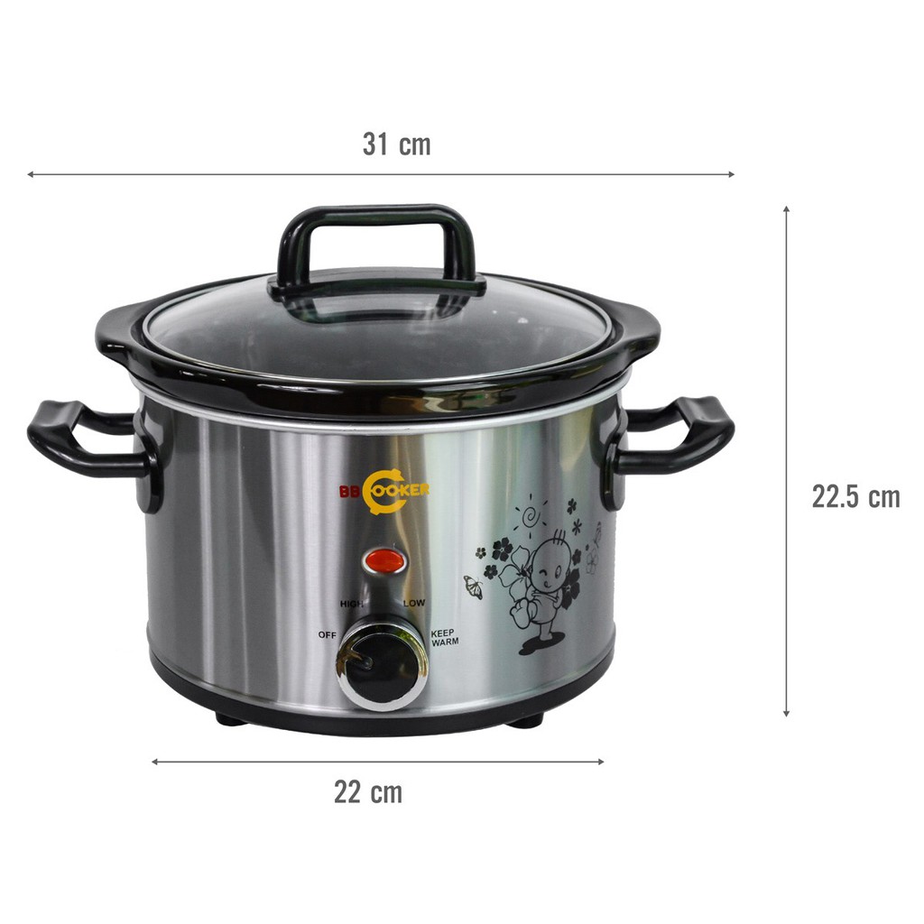 Nồi Điện Nấu Cháo Chậm BBCooker 2.5L