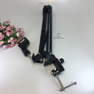Chân kẹp bàn mic thu âm