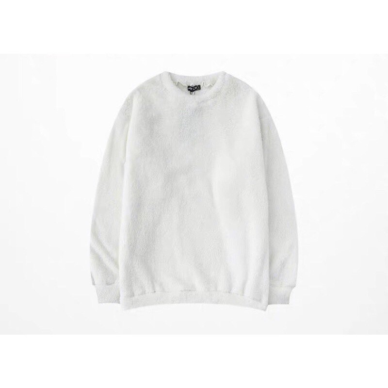 Áo khoác nam nữ nỉ trơn mặt bông unisex cổ tròn 3 màu | BigBuy360 - bigbuy360.vn