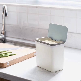 Desktop trash can creative high-quality plastic clamshell office small debris small storage bin