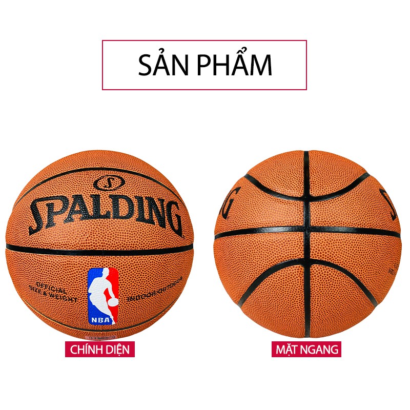 Bóng rổ Spalding Offical Game Ball - Indoor / Outdoor, da PU cao cấp, chống méo, chống dò hơi | Choibongro.vn