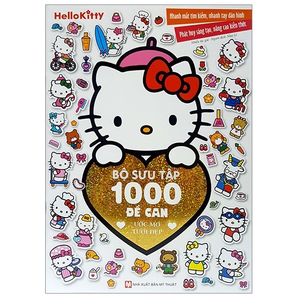 Sách - Hello Kitty - BST 1000 Đề Can - Ước Mơ Tươi Đẹp