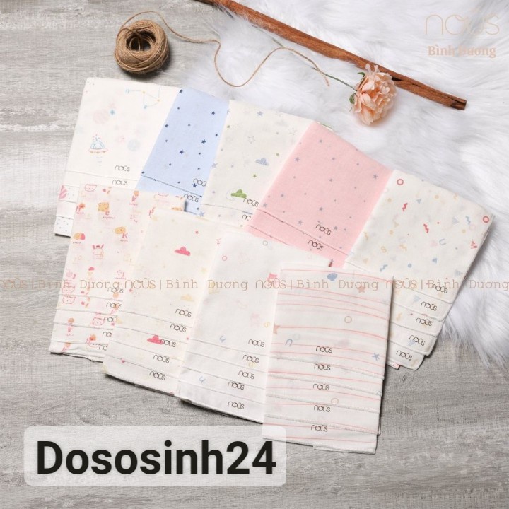 SET 5 KHĂN SỮA NOUS XÔ 30*30CM MỀM MÁT