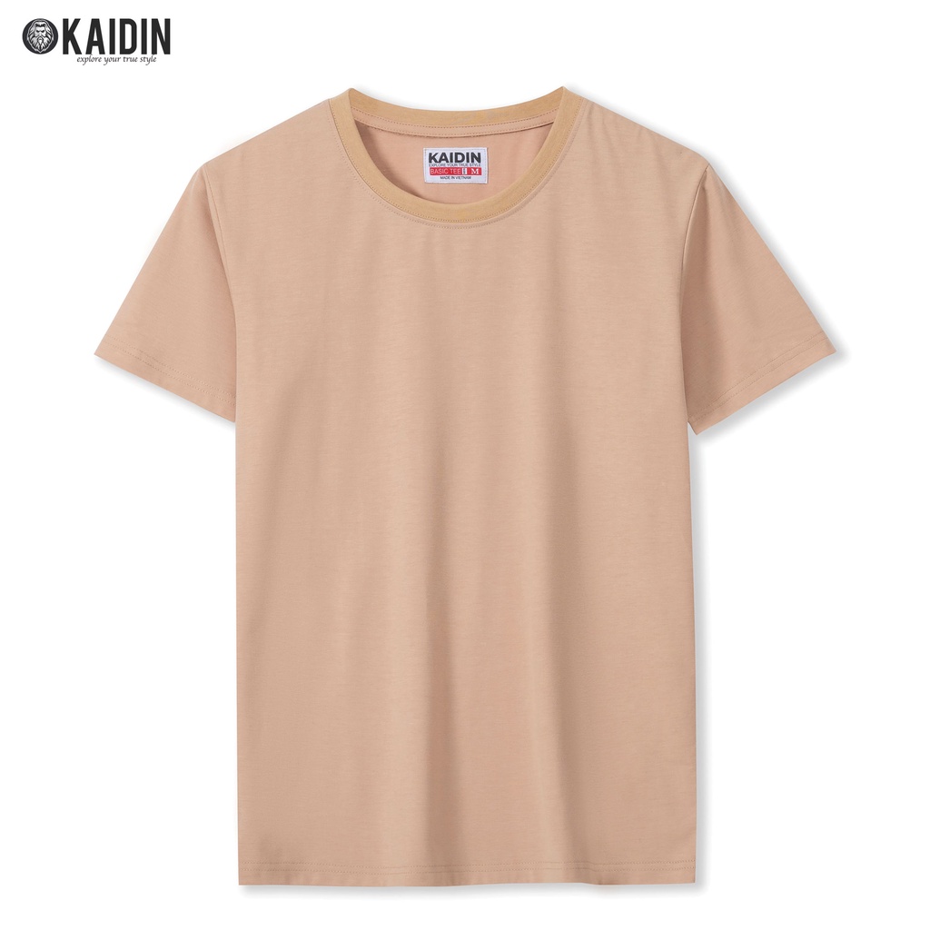 Áo Thun Nam Cổ Tròn, Áo Phông Trơn Ngắn Tay Vải Cotton Cao Cấp KAIDIN Basic Tee - KD01 | BigBuy360 - bigbuy360.vn