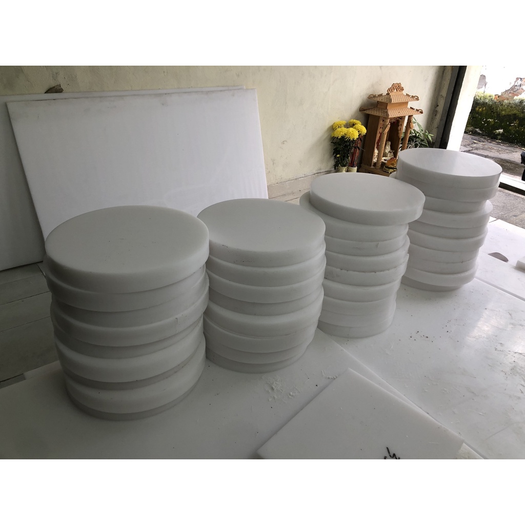 Thớt Nhựa Thịnh Phát/ Thớt Tròn 40x5cm/ 5,5Kg/ Thớt Nhựa Kháng Khuẩn/ Thớt Nhựa Dày Cho Gia Đình/ Thớt Nhựa Cao Cấp/ Thớ