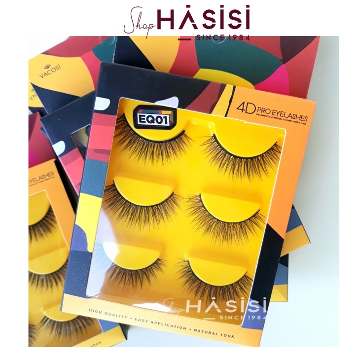 LÔNG MI VACOSI - 4D Pro Eyelashes ( Hộp 3 Cặp )