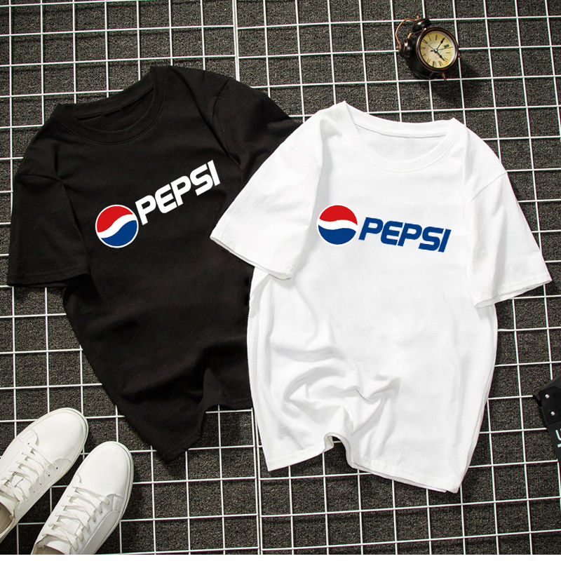 Áo Thun 100% Cotton Tay Ngắn In Chữ Pepsi Cola