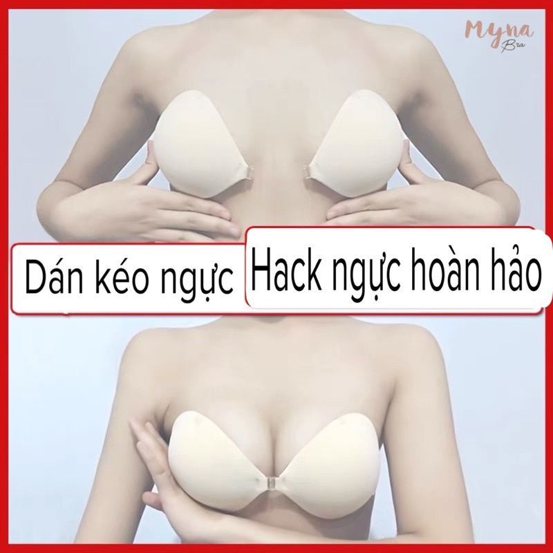 Áo lót dán cài trước mút siêu dày 6cm kèm dây lưng - miếng dán nâng ngực siêu dày 6cm