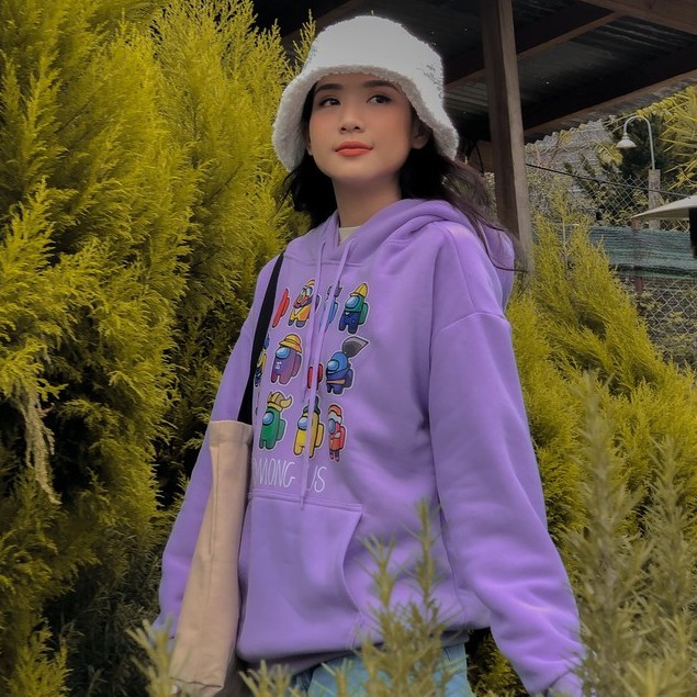 ÁO HOODIE NỈ COTTON UNISEX AMONG MINI FORM RỘNG NAM NỮ | BigBuy360 - bigbuy360.vn