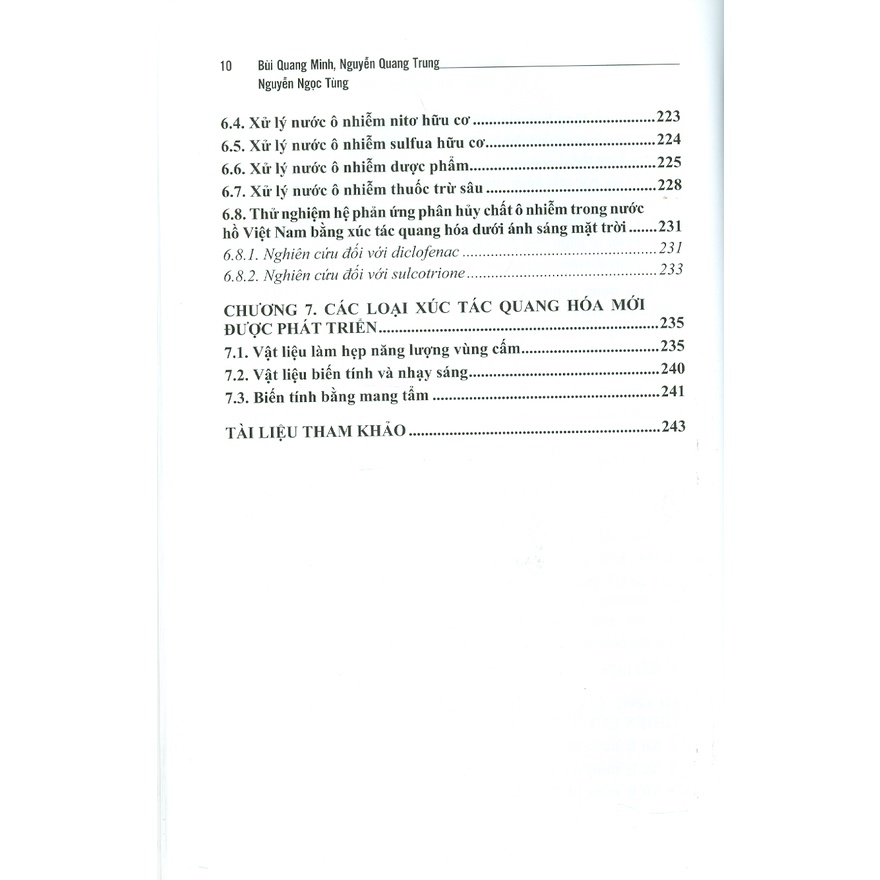 Sách - Nghiên Cứu Về Xúc Tác Quang Hóa Trong Xử Lý Nước (Ví Dụ Trong Phân Hủy Diclofenac Và Sulcotrione) (Bìa Cứng)