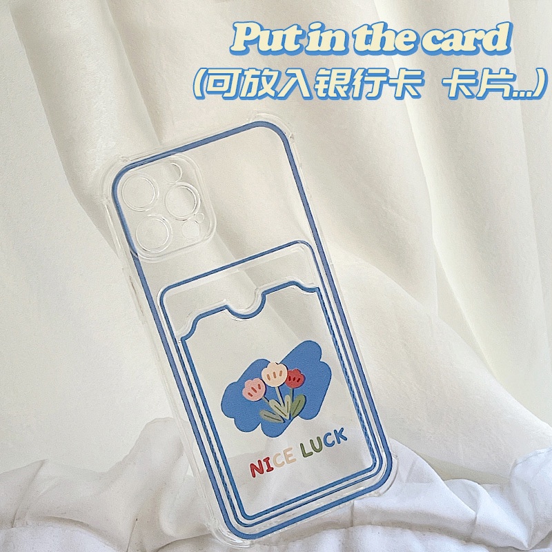 Ốp lưng iphone ốp Điện Thoại Mềm Có Ngăn Đựng Thẻ Cho iPhone 13 12 11 12 12 Pro 12 Pro max 11 11 Pro max XS max XR 8 plus 7 plus
