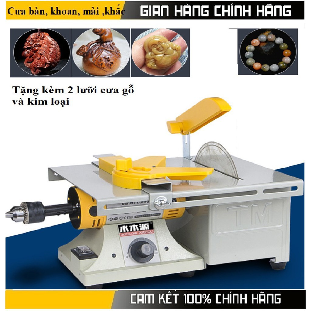 Máy cưa bàn mini kết hợp khoan mài khắc