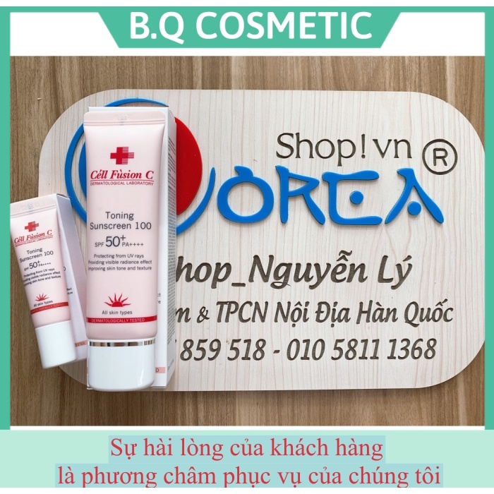 Kem Chống Nắng Cell Fusion Fullsize (Xanh - Đỏ - Hồng)