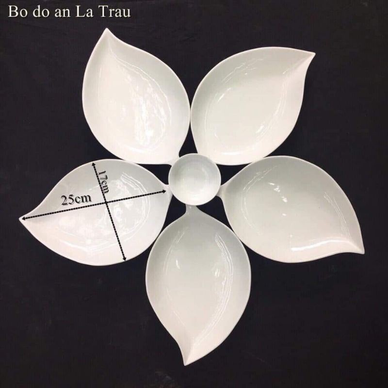 Bộ đĩa sứ Bát Tràng