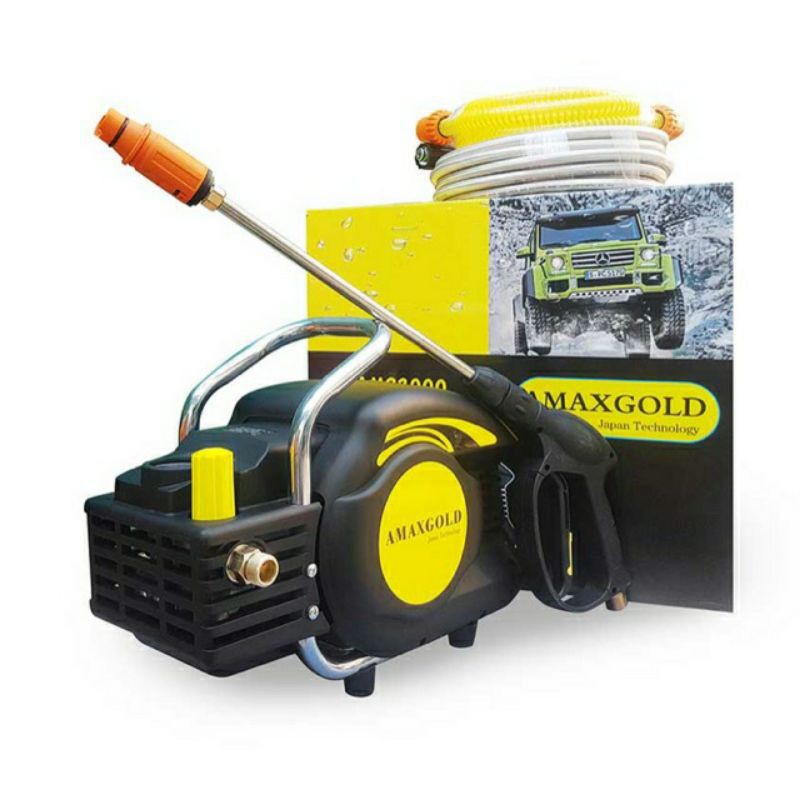 Máy rửa xe có điều chỉnh áp lực cao AMAXTOOLS 2000w, bảo hành 12 tháng