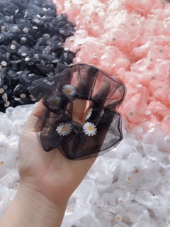 CỘT TÓC SCRUNCHIES LƯỚI HOA CÚC